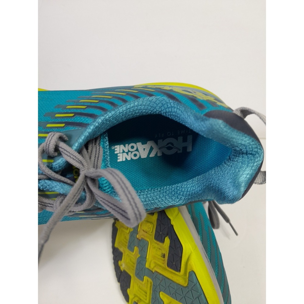 Hoka One One Clifton 5 Blue/Yellow Running Shoes Mens Size 11.5 - Picture 10 of 13